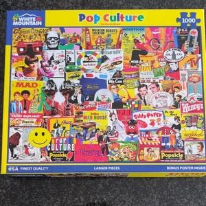 White Mountain Pop Culture Puzzle - Vibrant Colors